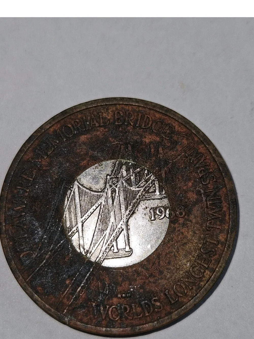 Vintage 1920s Washington D.C. Delaware Mem. Br. Septa Transit Token. Food Stamp